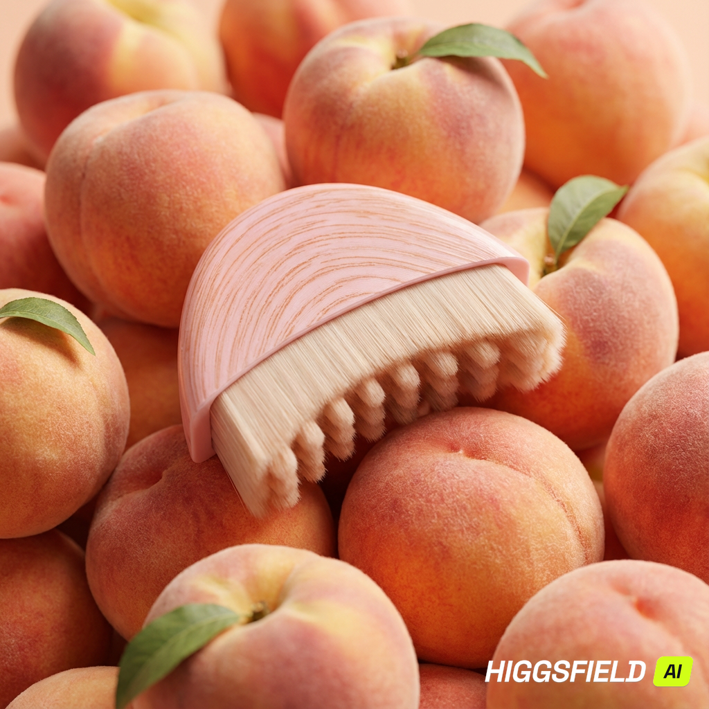 Brosse de drainage lymphatique - Peau de peche